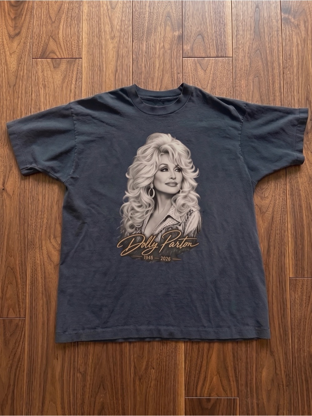In Memory of Dolly Parton 1946-2026 Tribute Charcoal T-Shirt